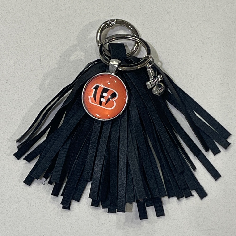 Bengals football keychain